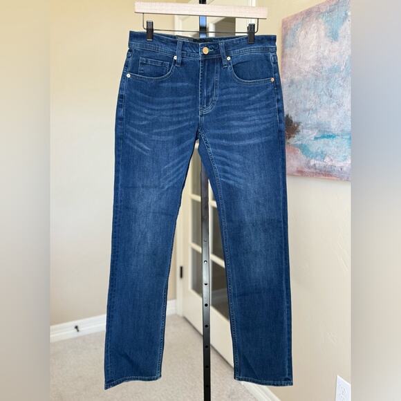 New BlankNYC Men’s Wooster Slim Fit Dark Wash Denim Jeans 30x32 Stretch - Picture 1 of 5